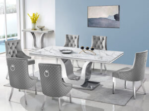 D4041 - Dining Table + 6 Chair Set