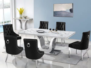D4042 - Dining Table + 6 Chair Set