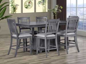 D820 - Counter Height Table + 6 Chair Set