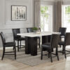Finley PU - (GENUINE MARBLE) Counter Height Table & 6 Chairs