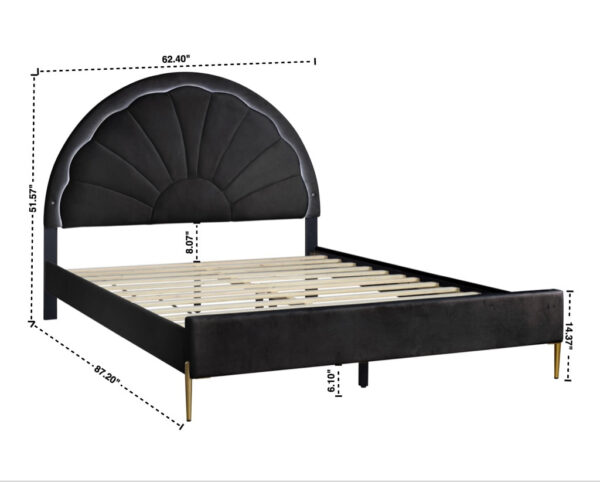 flora-black-dimension_orig.jpeg Flora Black Platform Bed Twin, Full, Queen (LED LIGHTS) **NEW ARRIVAL**