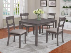 2254SET-GY HENDERSON 5-PK DINETTE SET GREY