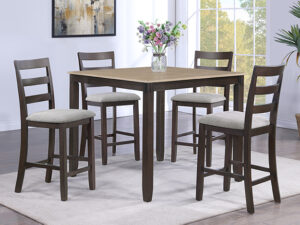 2755BB-SET BRANSON 5PK COUNTER HT BAKED BROWN