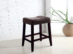 2787C-24-ESP KENT SADDLE CHAIR 24"H ESPRESSO